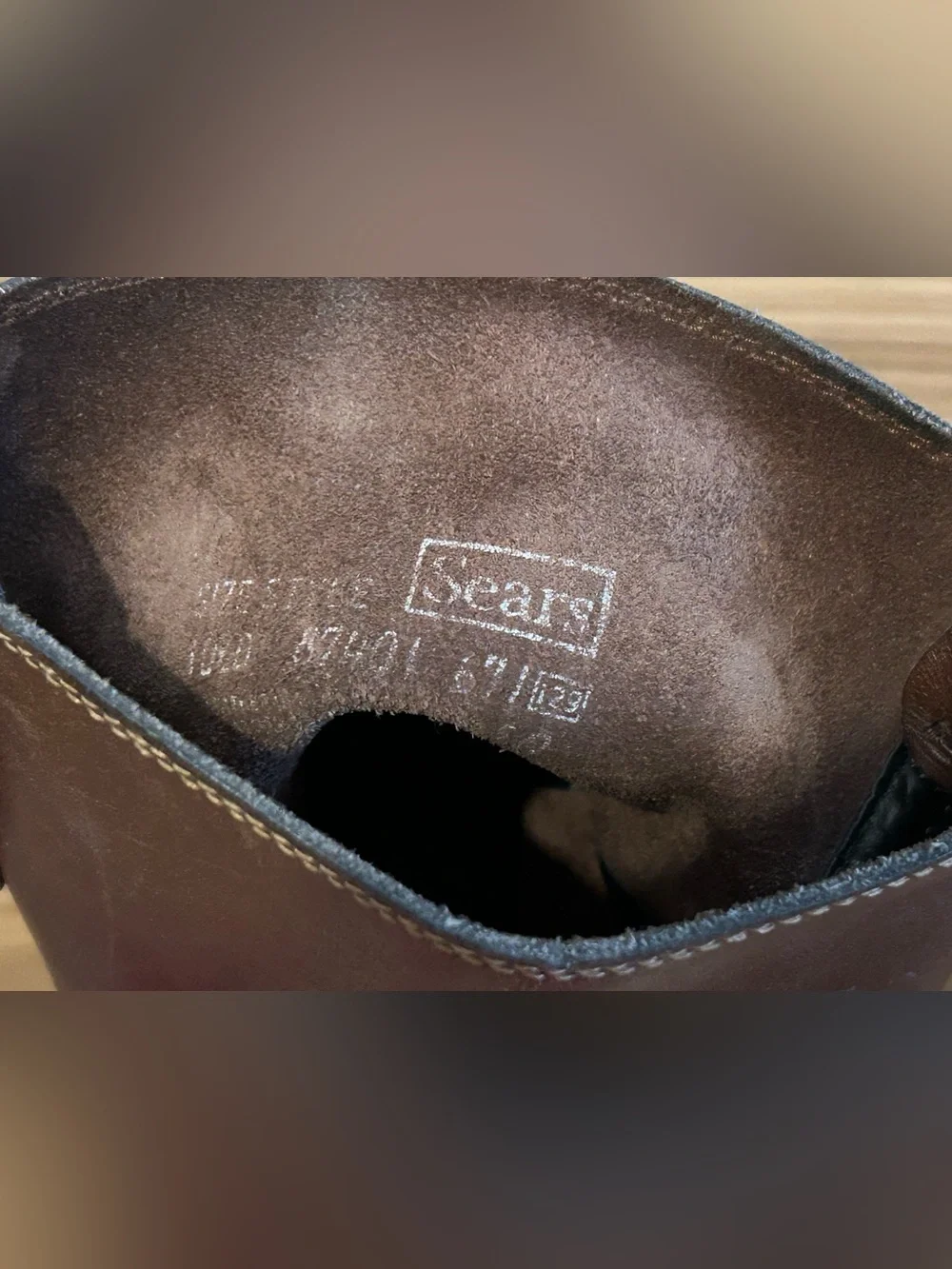Vintage Sears Brown Leather Harness Boots Size 10.5